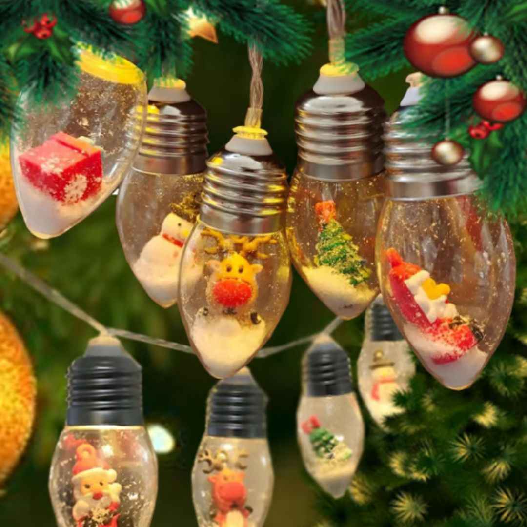 Magische Weihnachtskristall-Lichterketten von MotiveGlow - Fesselnde Beleuchtung für Weihnachten