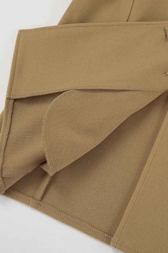 Lässiger locker sitzender Woll-Lapelkasten für stilvollen Komfort