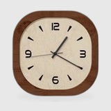 Quadratische Holz-Wanduhr – Vintage-Design, Bestseller