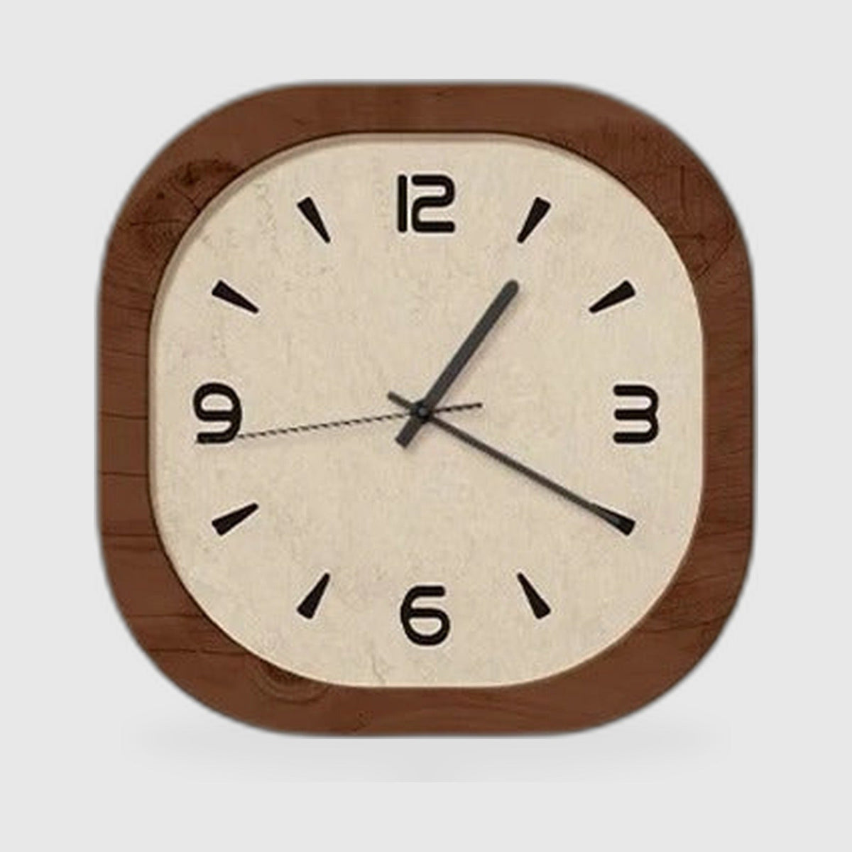 Quadratische Holz-Wanduhr – Vintage-Design, Bestseller