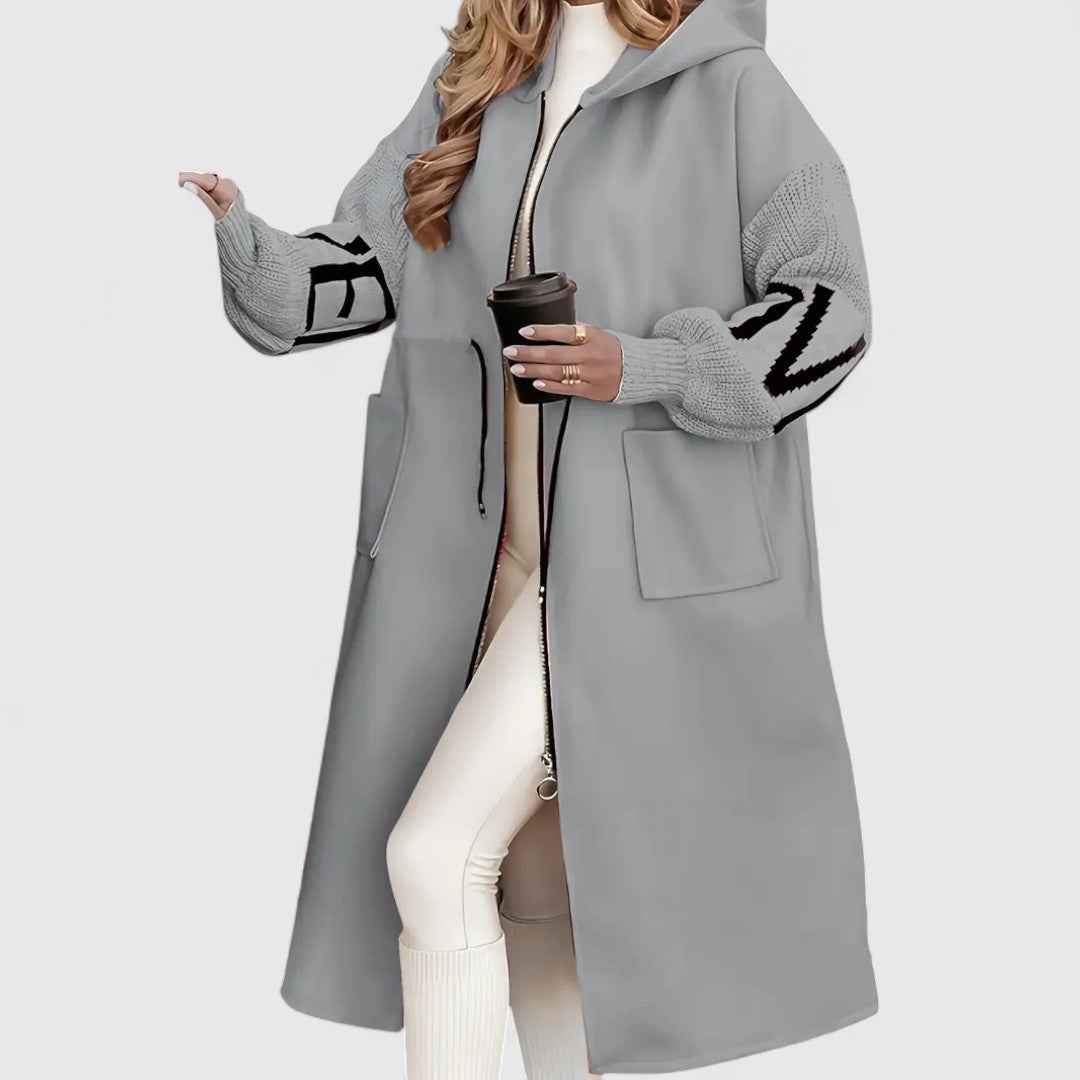 Rosana - Edler Kapuzen Cardigan für einen eleganten Stil