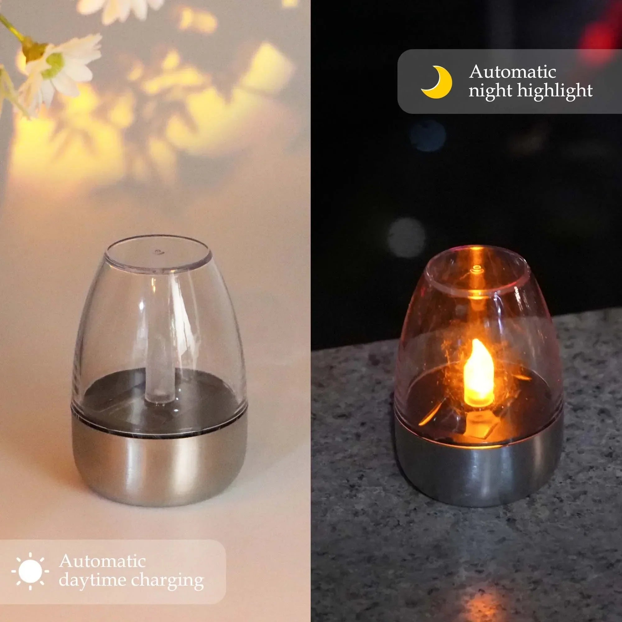 Wasserfeste SolarFlame LED-Kerzen für eine warme und sichere Atmosphäre