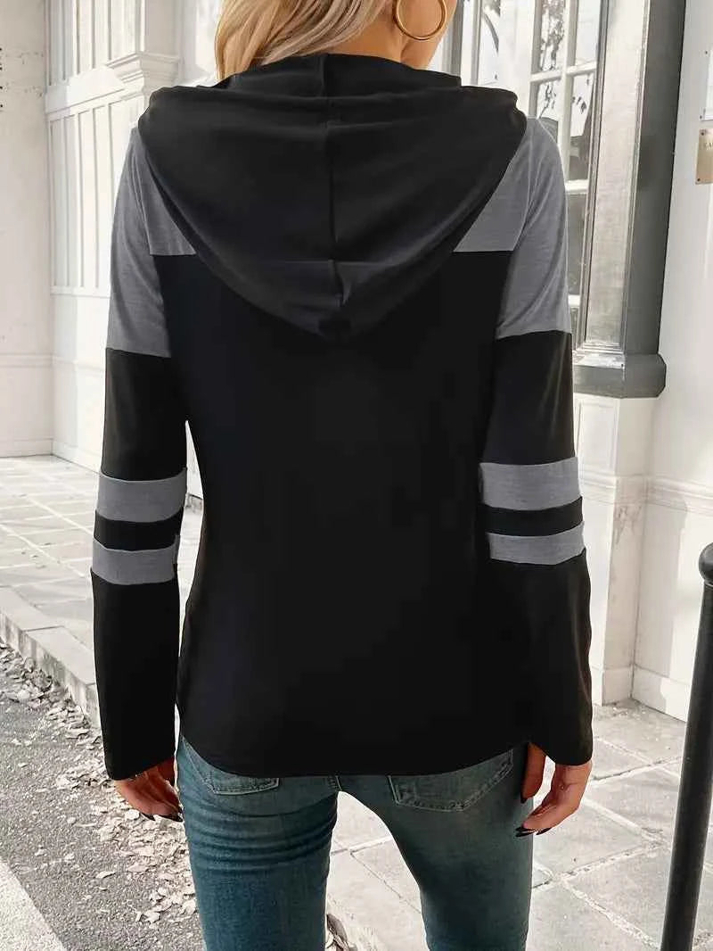 Elegant Casual Long Sleeve Hoodie