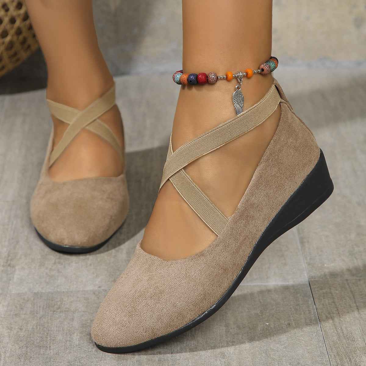Ultrakomfortable leichte rutschfeste orthopädische Flachschuhe für ganztägige Unterstützung