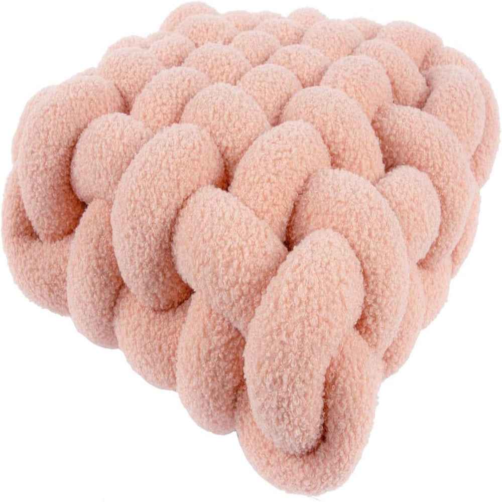 Knotora – Kuscheliges Kissen mit stilvollem Nordischen Knoten aus weichem Plüschstoff