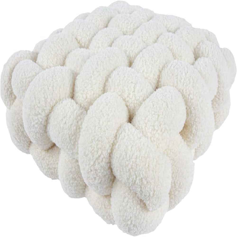 Knotora – Kuscheliges Kissen mit stilvollem Nordischen Knoten aus weichem Plüschstoff