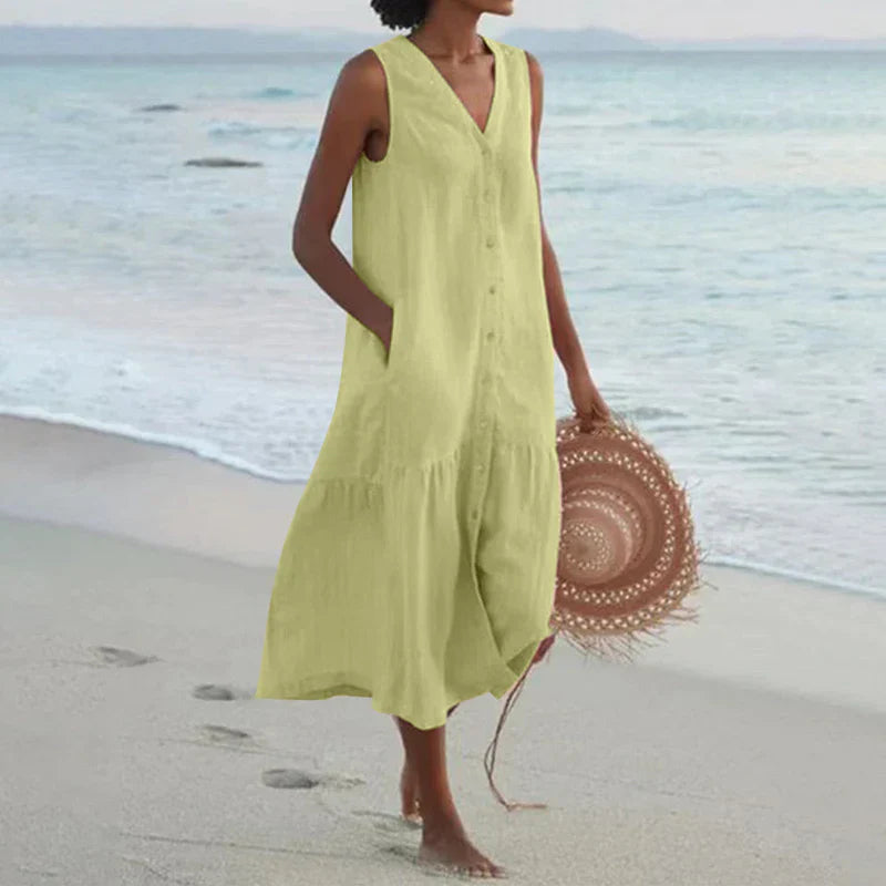 Léna Elegantes Sommerkleid für einen saisonalen Look