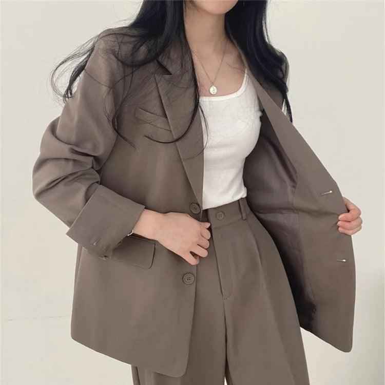 Hailey – Elegantes Damen-Damenkostüm mit langem Blazer