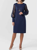 Marielle – Exquisites Spitzen-Midikleid für zeitlose Eleganz
