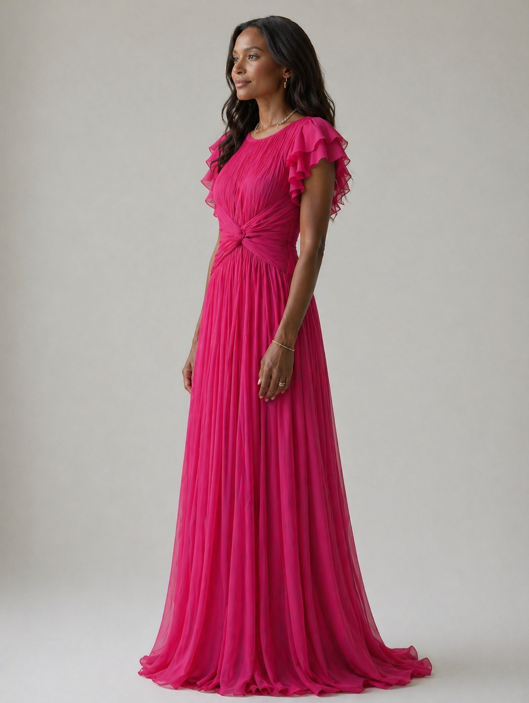 Lina & Emma™ | Plissiertes Abendkleid
