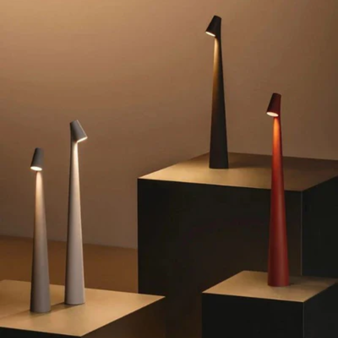 Nordic - Moderne kabellose skandinavische LED-Tischlampe für ein elegantes und stilvolles Erscheinungsbild