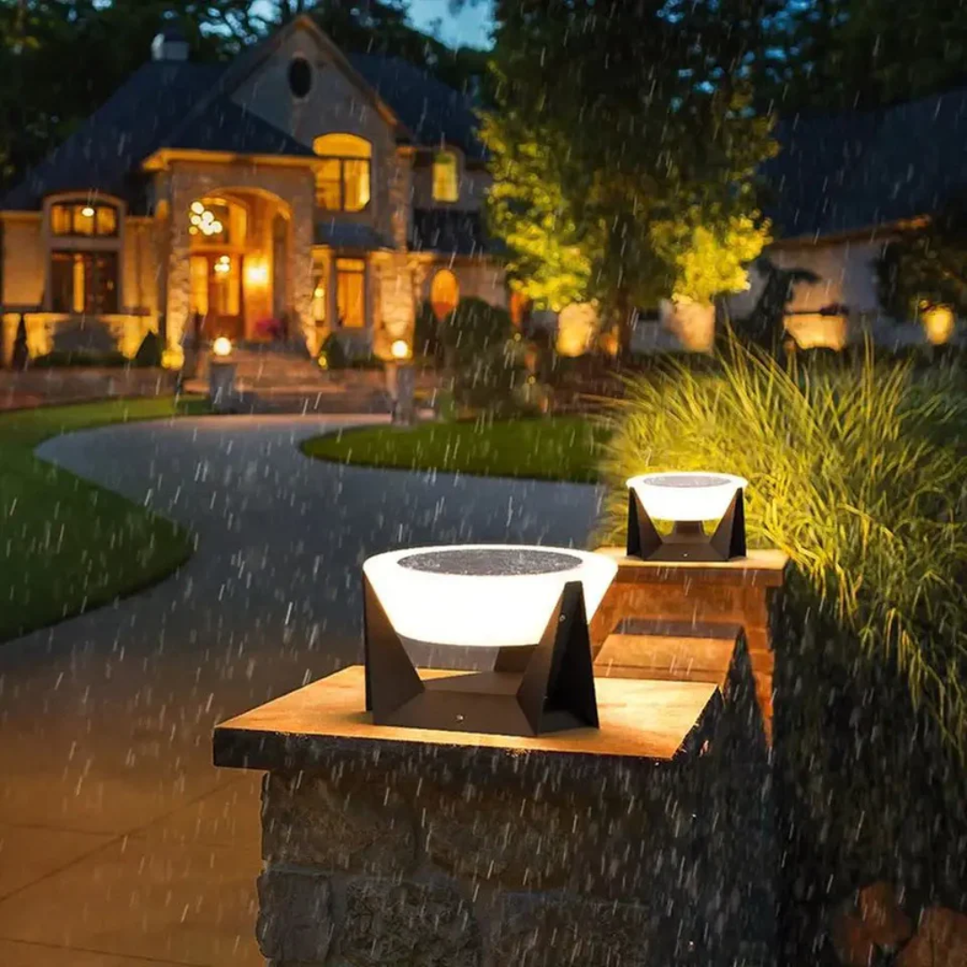 Vita - Elegante Solar-Bodenlampe für stilvolle Gartenbeleuchtung
