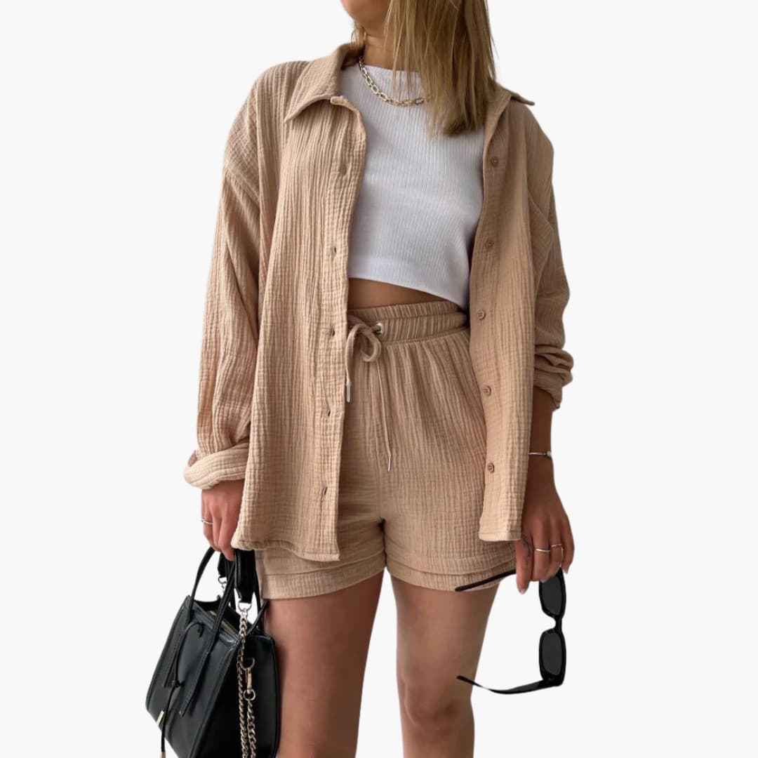 Bequemes 2-teiliges Ensemble für einen eleganten und gemütlichen Stil