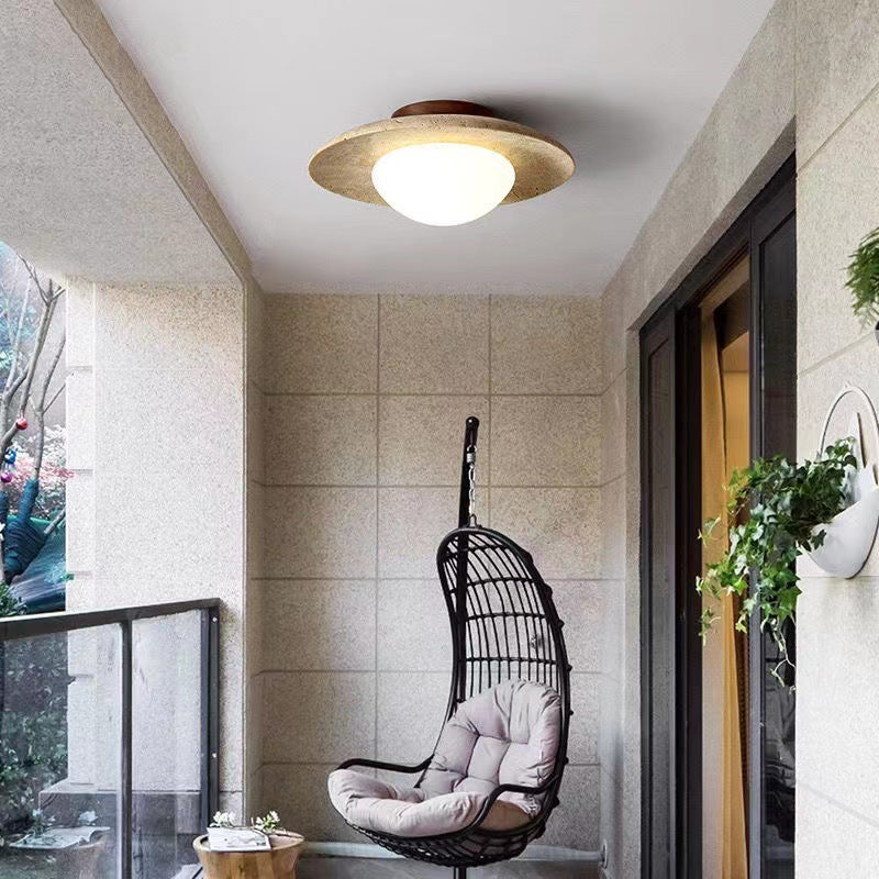 Lyonea - Elegante minimalistische LED-Deckenleuchte aus Travertin