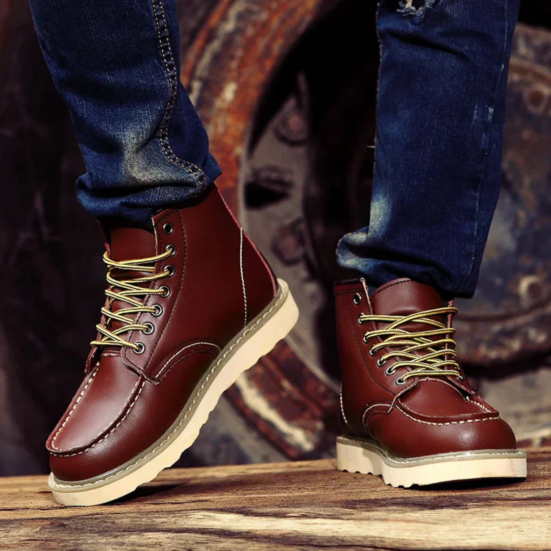 Cole - Elegante Vintage-Leder-Stiefeletten