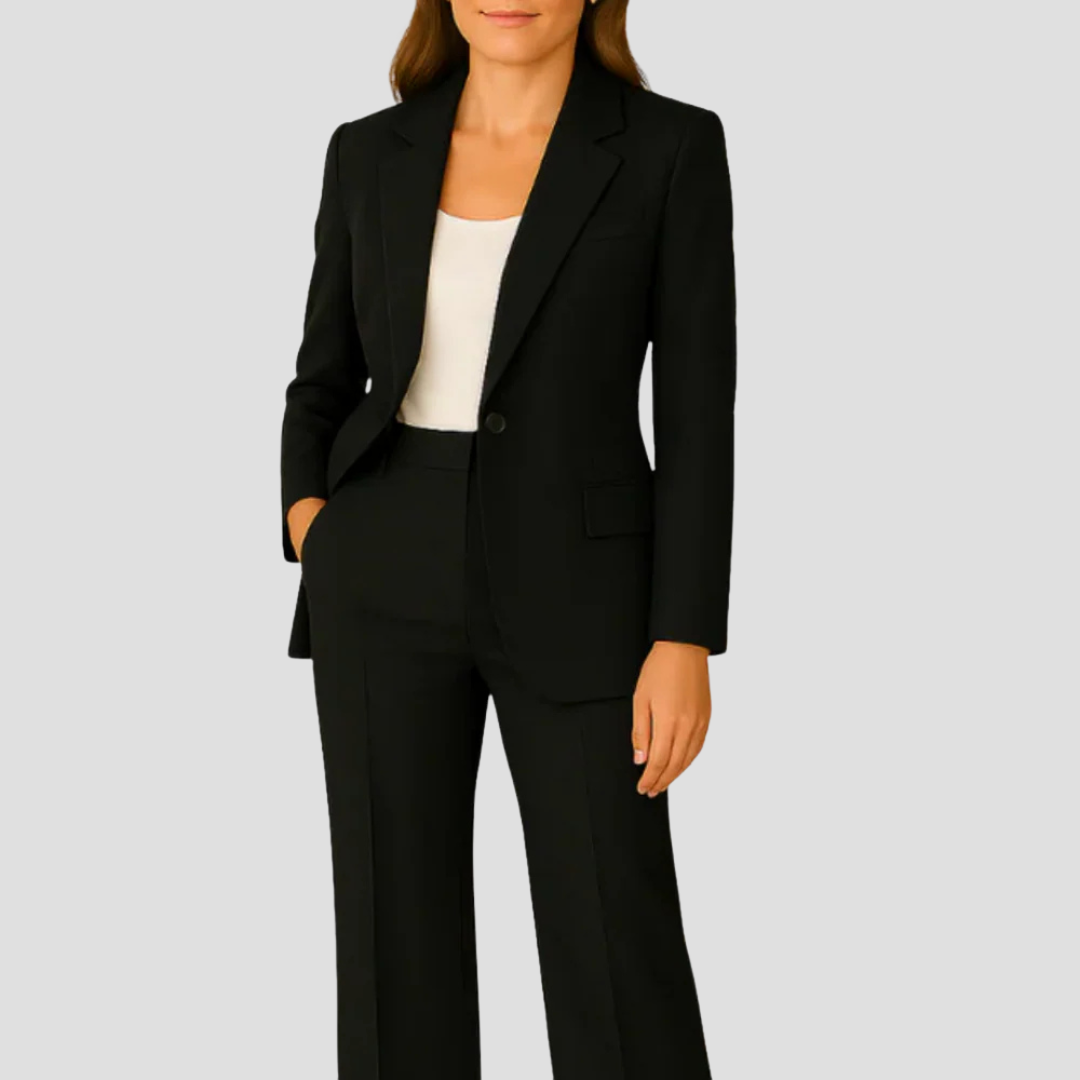 Damenanzug-Set mit elegantem Longblazer für einen stilvollen Look