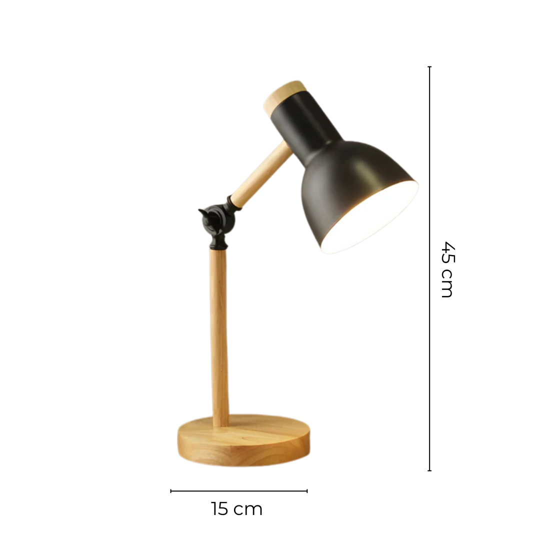 Nord - Anpassbare Macaron LED Tischlampe mit Elegantem Holzdesign