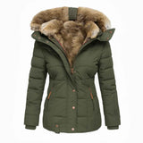 Anna™ Luxuriöse gemütliche Winterpelzjacke in Grün - Plüschige Wärme und Komfort bei kaltem Wetter