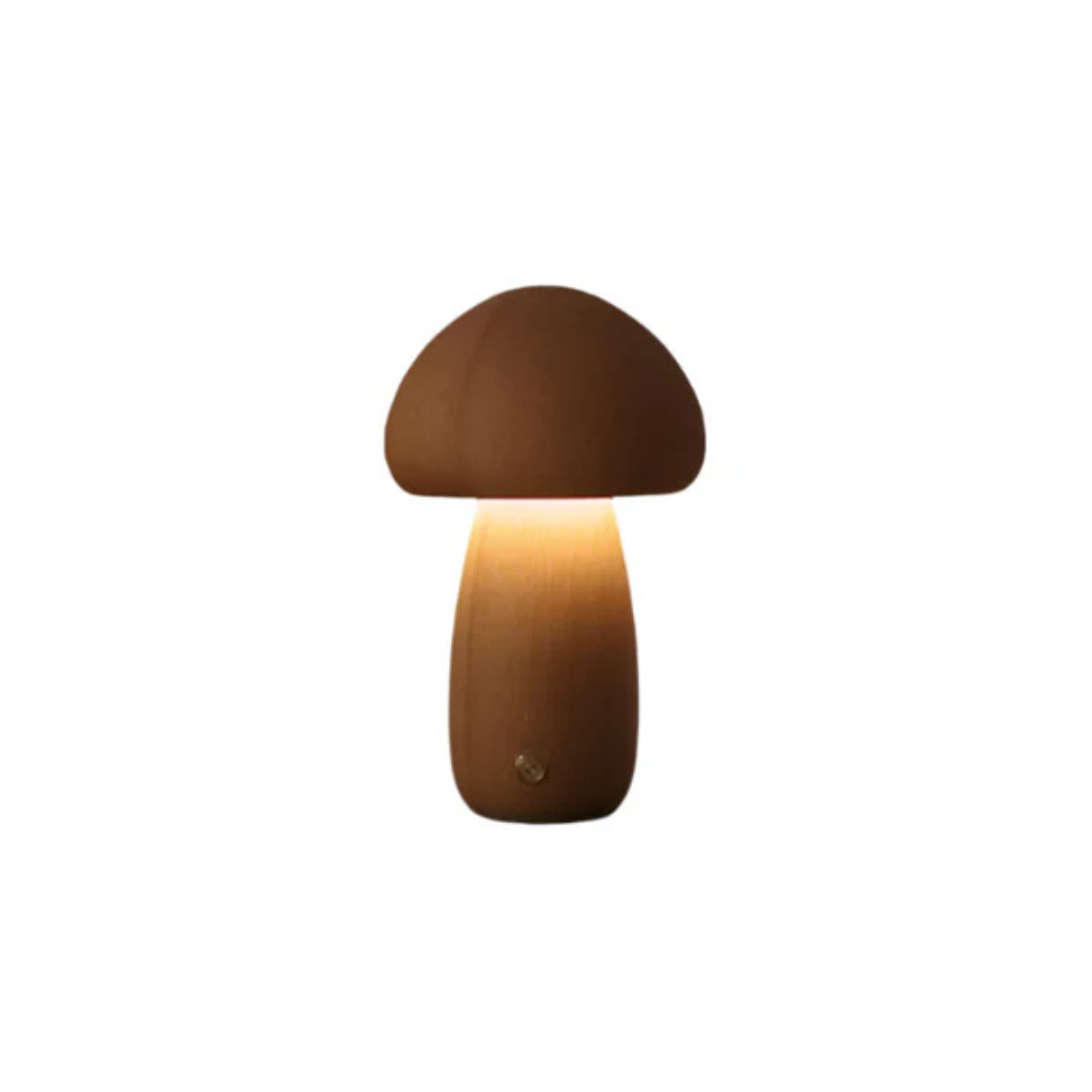 Pheme - Energiesparbare wiederaufladbare Tischlampe aus Holz für stimmungsvoller Licht