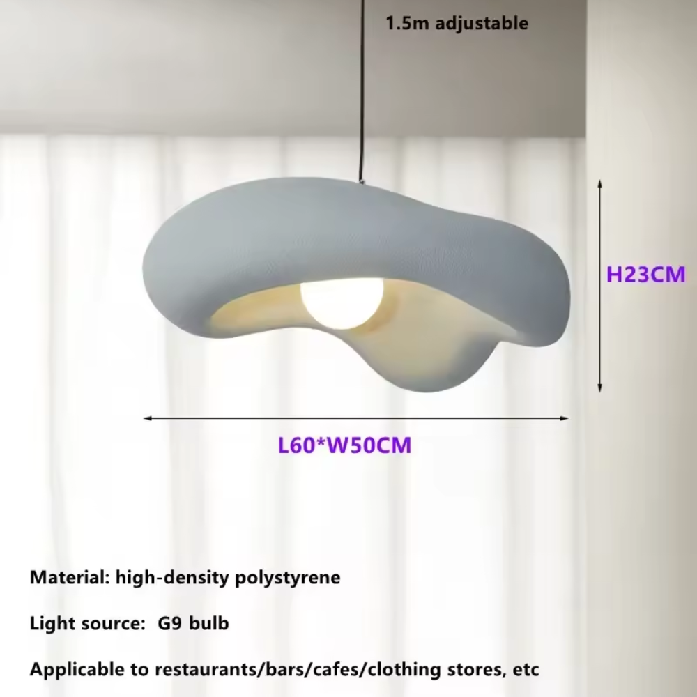 Melistara - Wabi Sabi Nordische LED-Hängeleuchte für Schlafzimmer, Esstisch und Café - Elegante und Minimalistische Beleuchtung
