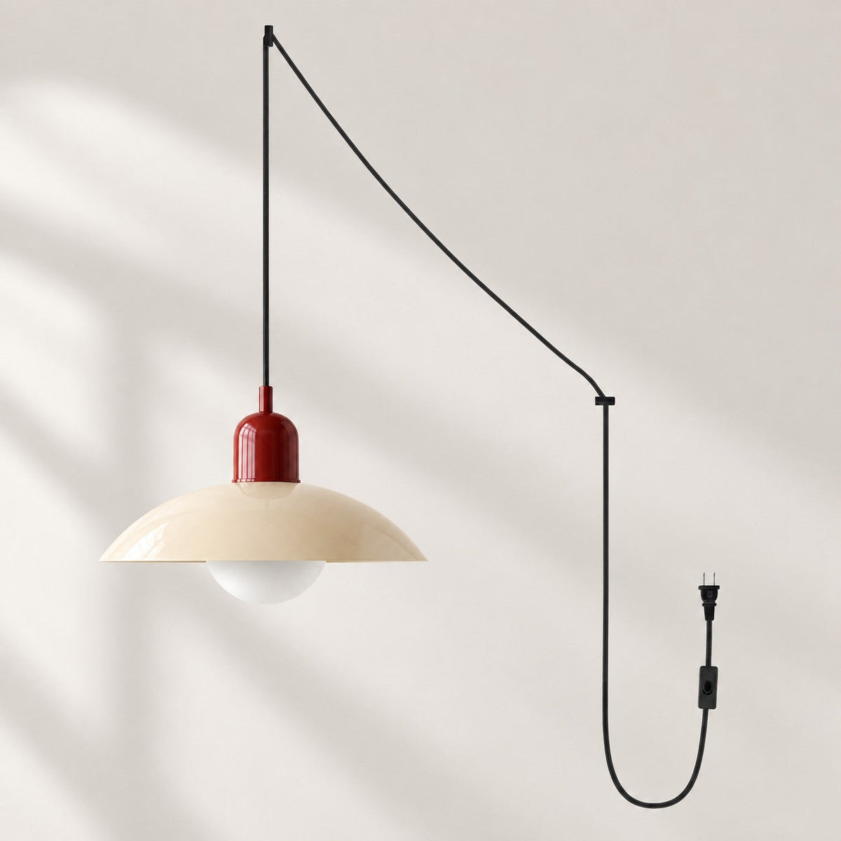Mid Century Bauhaus Steckerpendelleuchte