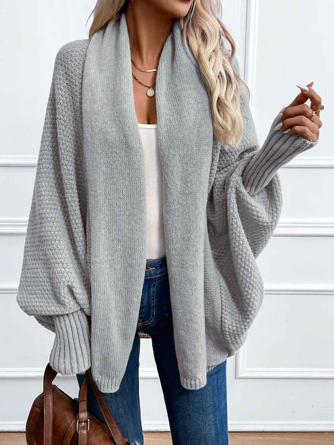 Emily Ultra-gemütliche Cardigan mit Batwing-Ärmeln