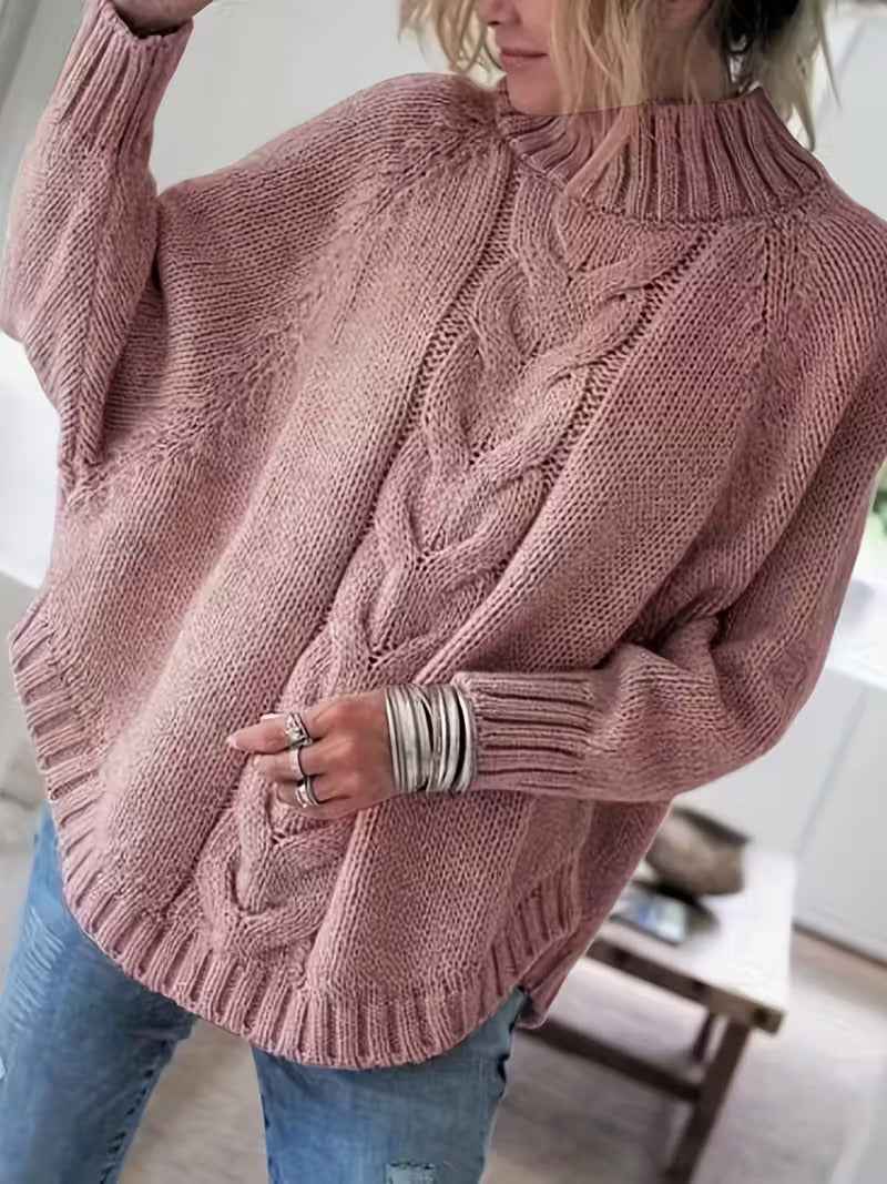 PAMELLA – Oversized-Kordelstrickpullover für einen bequemen und eleganten Stil