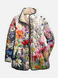 Kaia Vintage-Blumen-Steppjacke – Zeitloses Muster, kuscheliger Komfort