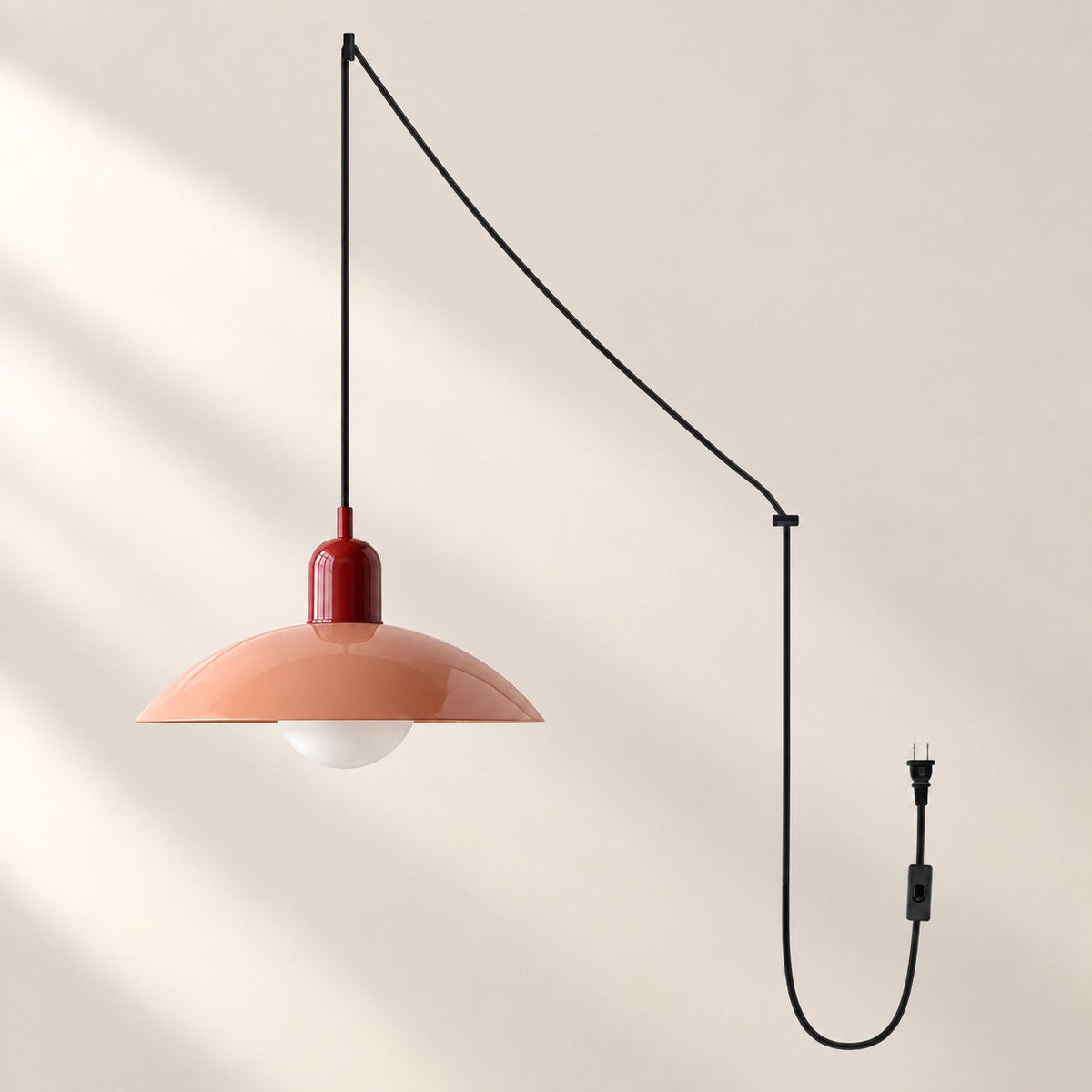 Mid Century Bauhaus Steckerpendelleuchte