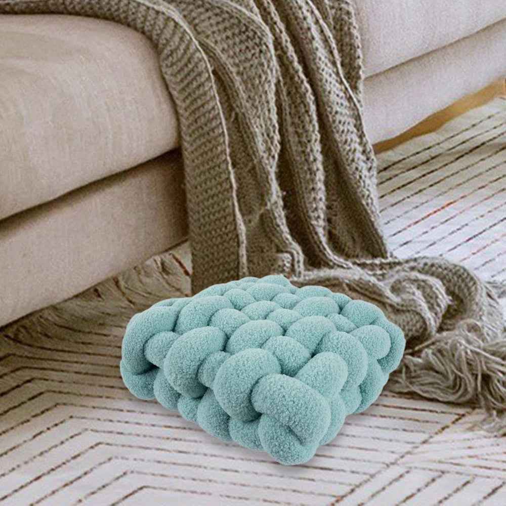 Knotora – Kuscheliges Kissen mit stilvollem Nordischen Knoten aus weichem Plüschstoff