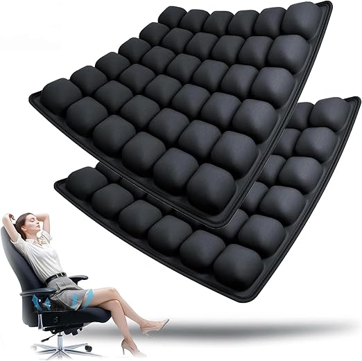 Aufblasbares Sitzkissen - Ergonomisches Luftkissen mit 36 Luftzellen