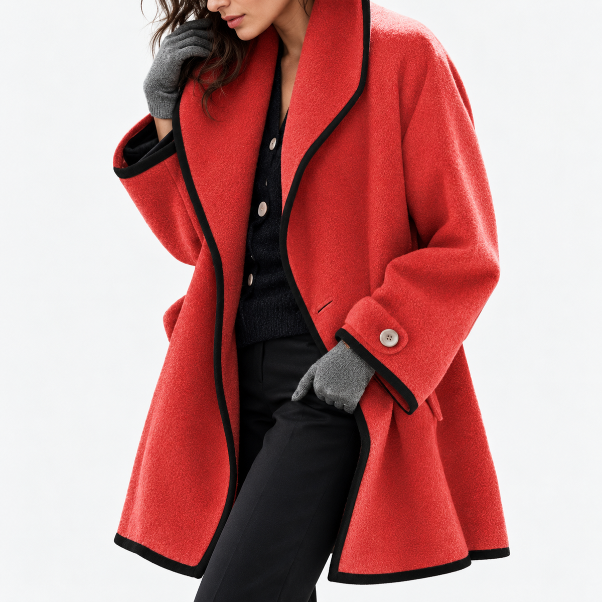 Women's elegant gabardine for winter