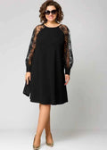 Mirae elegantes Kleid mit Spitzenärmeln Damen