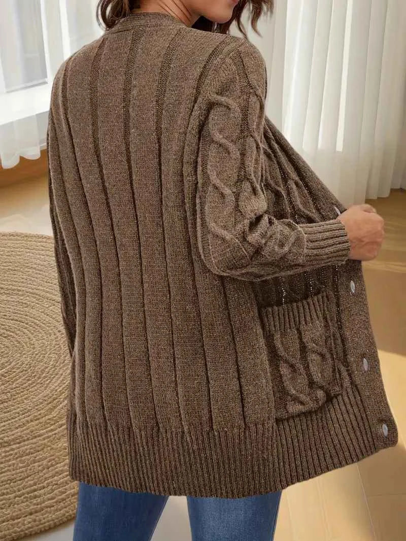Elegant Women's V-Neck Cardigan