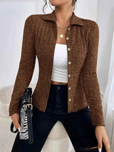 Kuscheliger Damen-Polyester-Strickcardigan