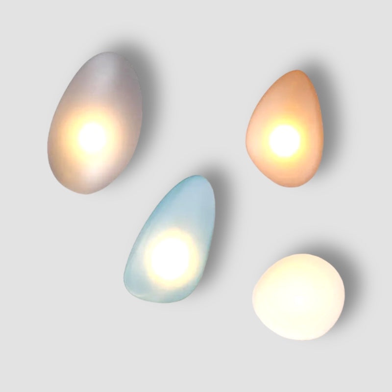 Auralia - Charmante Vintage-Farbige LED-Wandlampe aus Glas für Eine Warme Atmosphärische Beleuchtung