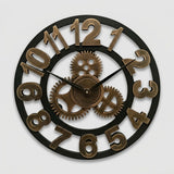 Industrielle Wanduhr Zahnrad-Design für Wohnzimmer & Büro