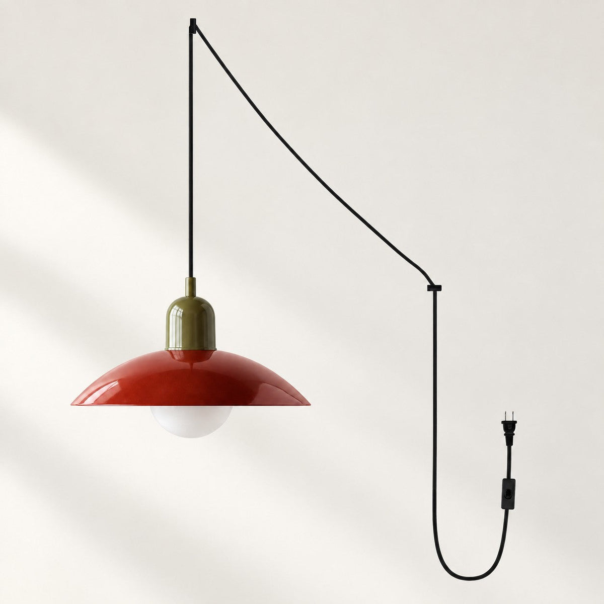 Mid Century Bauhaus Steckerpendelleuchte