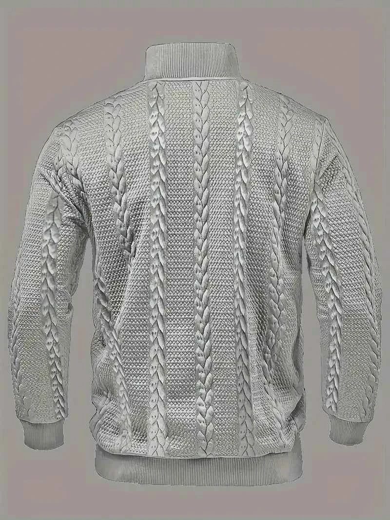 DAWSON – Langarm-Pullover mit Streifen, eleganter Henley-Sweater