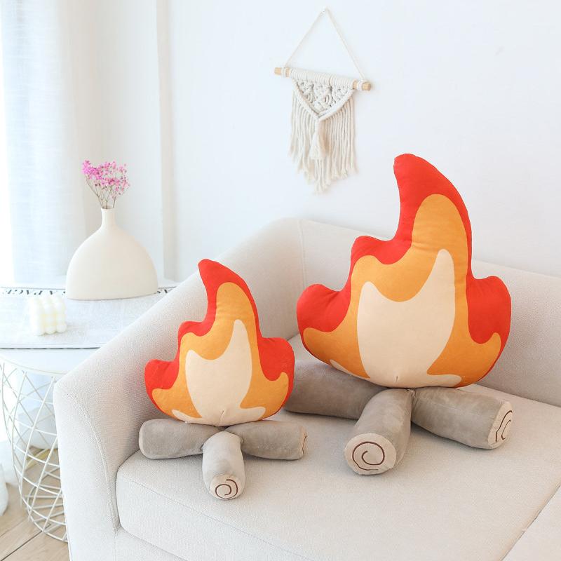 Mirox - Luxus Feuer Design Plüsch Dekokissen für Komfort und Stil