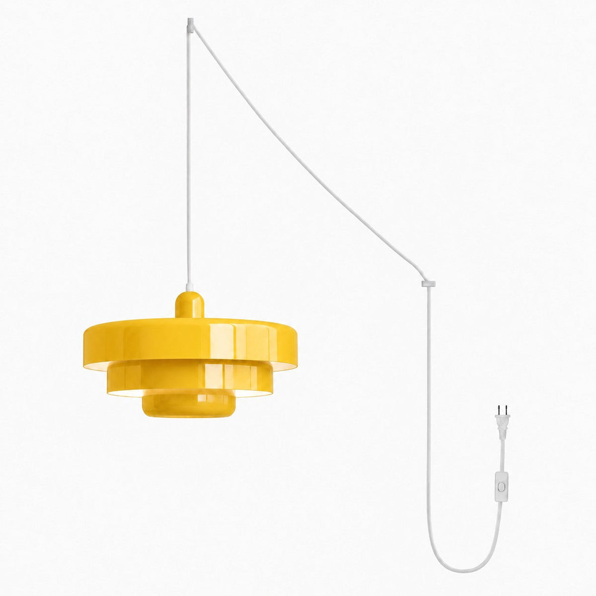 Retro Bauhaus Steckerpendelleuchte - Multicolor