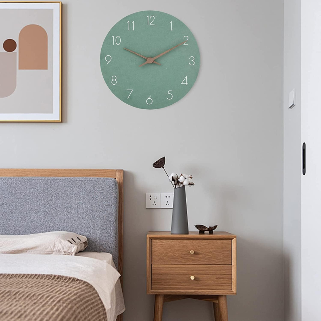 Nork - Elegante minimalistische Holz-Wanduhr für moderne Dekoration