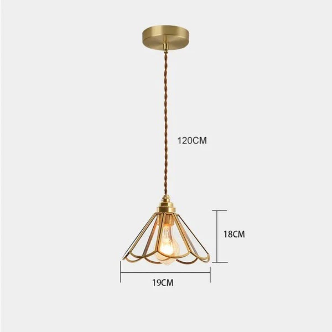 Brivon - Elegante Pendelleuchte mit Glas-Lateindesign für ein stilvolles Interieur