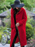 Eleganter Damen-Midikleid Mantel