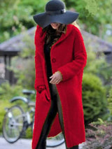 Eleganter Damen-Midikleid Mantel