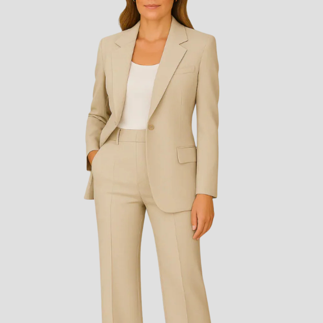 Damenanzug-Set mit elegantem Longblazer für einen stilvollen Look
