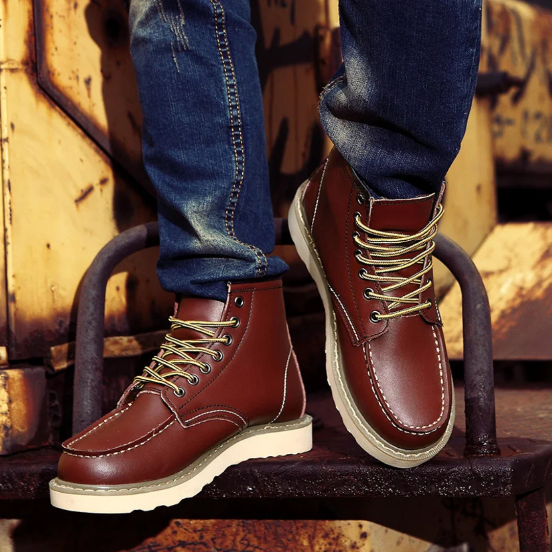 Cole - Elegante Vintage-Leder-Stiefeletten