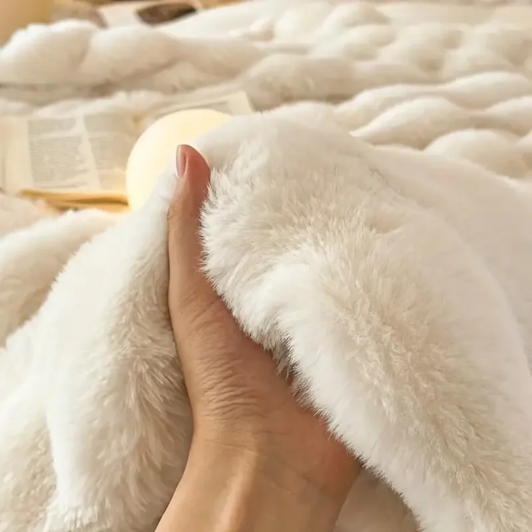 Rixus - Luxus-Plüschdecke für Komfort auf Sofa und Bett