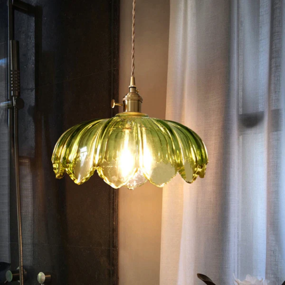 Xyvora - Elegante Vintage-Glas-Hängelampe für eine Einzigartige Atmosphäre