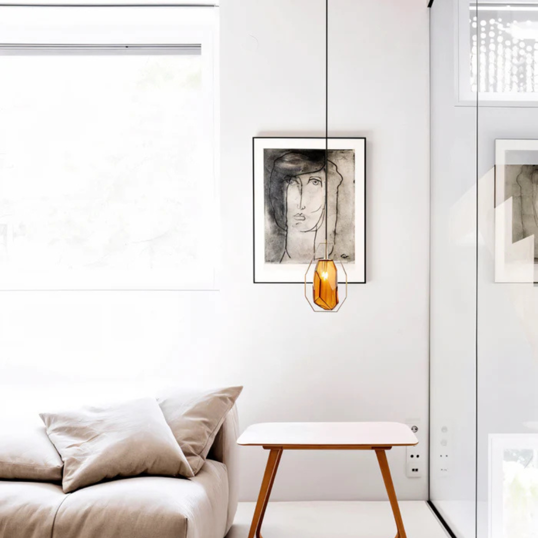 Flavia - Elegante minimalistische Glas-Hängelampe für modernes Ambiente